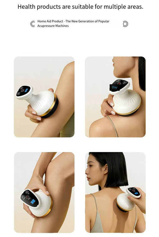 Anti-Cellulite Lymphatic Drainage Massager & Collagen Body Oil Set